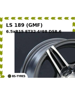Колесный диск LS 189 (GMF) 6.5xR15 ET32 4*98 D58.6 Ls