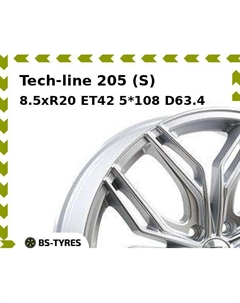 Колесный диск Tech Line Tech-line 205 (S) 8.5xR20 ET42 5*108 D63.4 Tech line