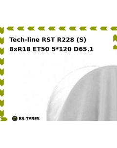 Колесный диск Tech Line Tech-line RST R228 (S) 8xR18 ET50 5*120 D65.1 Tech line