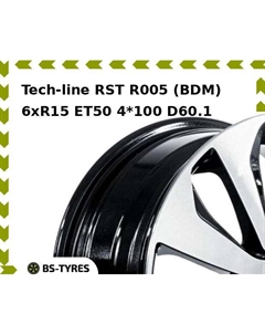 Колесный диск Tech Line Tech-line RST R005 (BDm) 6xR15 ET50 4*100 D60.1 Tech line