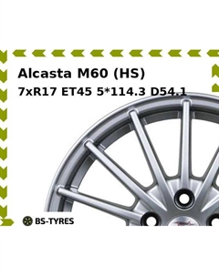 Колесный диск Alcasta M60 (HS) 7xR17 ET45 5*114.3 D54.1