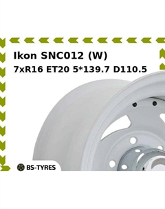 Колесный диск Ikon SNC012 (W) 7xR16 ET20 5*139.7 D110.5