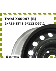 Колесный диск Trebl X40047 (B) 6xR16 ET48 5*112 D57.1