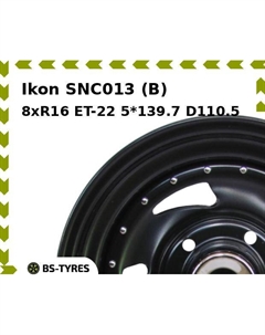 Колесный диск Ikon SNC013 (B) 8xR16 ET-22 5*139.7 D110.5