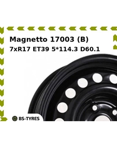 Колесный диск Magnetto 17003 (B) 7xR17 ET39 5*114.3 D60.1