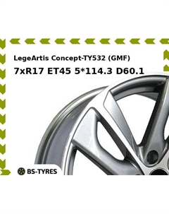 Колесный диск LegeArtis Concept-TY532 (GMF) 7xR17 ET45 5*114.3 D60.1 Legeartis