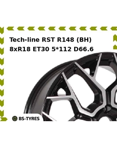 Колесный диск Tech Line Tech-line RST R148 (BH) 8xR18 ET30 5*112 D66.6 Tech line