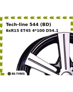 Колесный диск Tech Line Tech-line 544 (BD) 6xR15 ET45 4*100 D54.1 Tech line
