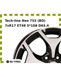 Колесный диск Tech Line Tech-line Neo 753 (BD) 7xR17 ET48 5*108 D63.4 Tech line