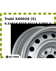 Колесный диск Trebl X40026 (S) 6.5xR16 ET45 5*114.3 D54.1
