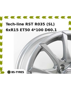 Колесный диск Tech Line Tech-line RST R035 (SL) 6xR15 ET50 4*100 D60.1 Tech line