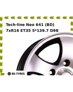 Колесный диск Tech Line Tech-line Neo 641 (BD) 7xR16 ET35 5*139.7 D98 Tech line