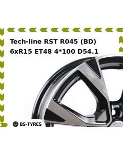 Колесный диск Tech Line Tech-line RST R045 (BD) 6xR15 ET48 4*100 D54.1 Tech line