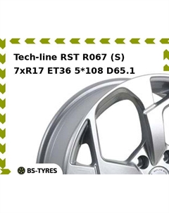 Колесный диск Tech Line Tech-line RST R067 (S) 7.0xR17 ET36 5*108 D65.1 Tech line