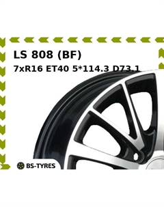 Колесный диск LS 808 (BF) 7xR16 ET40 5*114.3 D73.1 Ls