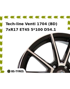Колесный диск Tech Line Tech-line Venti 1704 (BD) 7xR17 ET45 5*100 D54.1 Tech line