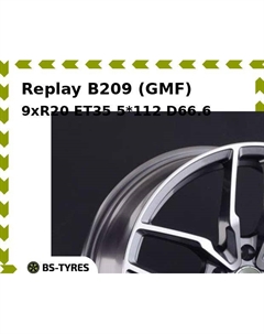 Колесный диск Replay B209 (GMF) 9xR20 ET35 5*112 D66.6