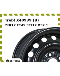 Колесный диск Trebl X40939 (B) 7xR17 ET45 5*112 D57.1
