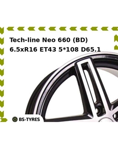 Колесный диск Tech-line Neo 660 (BD) 6.5xR16 ET43 5*108 D65.1 Tech line