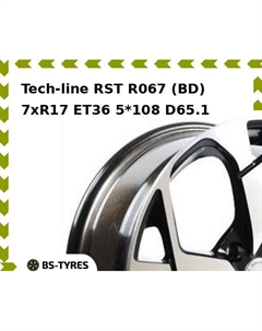 Колесный диск Tech Line Tech-line RST R067 (BD) 7.0xR17 ET36 5*108 D65.1 Tech line