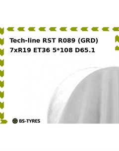 Колесный диск Tech Line Tech-line RST R089 (GRD) 7xR19 ET36 5*108 D65.1 Tech line