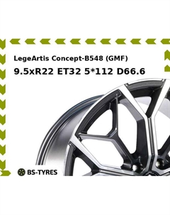 Колесный диск LegeArtis Concept-B548 (GMF) 9.5xR22 ET32 5*112 D66.6 Legeartis