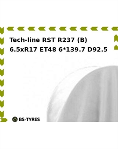 Колесный диск Tech Line Tech-line RST R237 (B) 6.5xR17 ET48 6*139.7 D92.5 Tech line