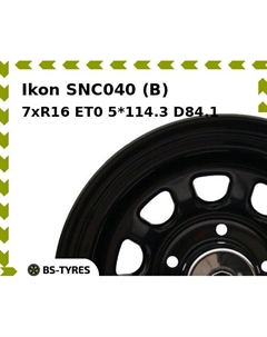 Колесный диск Ikon SNC040 (B) 7xR16 ET0 5*114.3 D84.1