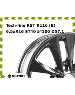 Колесный диск Tech Line Tech-line RST R116 (B) 6.5xR16 ET40 5*100 D57.1 Tech line
