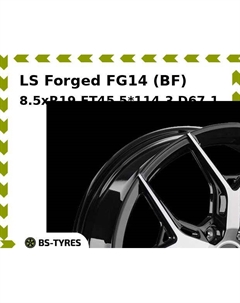 Колесный диск LS Forged FG14 (BF) 8.5xR19 ET45 5*114.3 D67.1 Ls