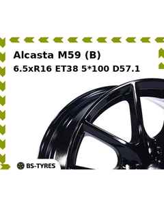 Колесный диск Alcasta M59 (B) 6.5xR16 ET38 5*100 D57.1
