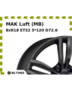 Колесный диск MAK Luft (MB) 8xR18 ET52 5*120 D72.6 Mak
