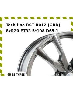 Колесный диск Tech Line Tech-line RST R012 (GRD) 8xR20 ET33 5*108 D65.1 Tech line