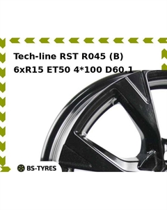 Колесный диск Tech Line Tech-line RST R045 (B) 6xR15 ET50 4*100 D60.1 Tech line