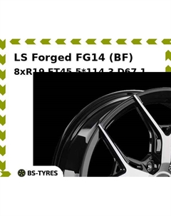 Колесный диск LS Forged FG14 (BF) 8xR19 ET45 5*114.3 D67.1 Ls