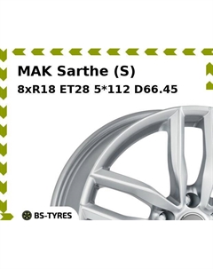 Колесный диск MAK Sarthe (S) 8xR18 ET28 5*112 D66.45 Mak