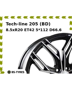 Колесный диск Tech Line Tech-line 205 (BD) 8.5xR20 ET42 5*112 D66.6 Tech line