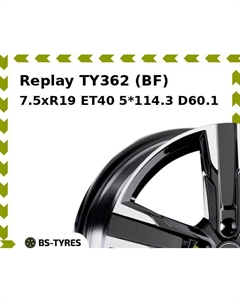 Колесный диск Replay TY362 (BF) 7.5xR19 ET40 5*114.3 D60.1