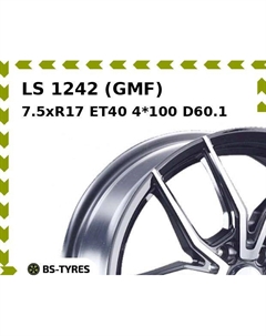 Колесный диск LS 1242 (GMF) 7.5xR17 ET40 4*100 D60.1 Ls