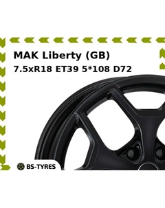 Колесный диск MAK Liberty (GB) 7.5xR18 ET39 5*108 D72 Mak