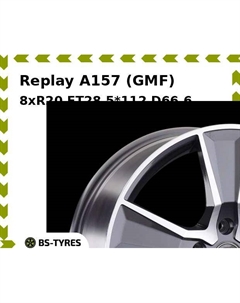 Колесный диск Replay A157 (GMF) 8xR20 ET28 5*112 D66.6