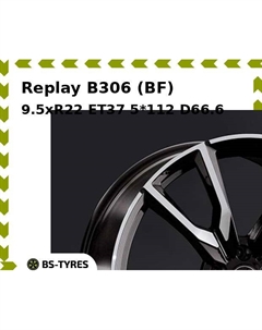 Колесный диск Replay B306 (BF) 9.5xR22 ET37 5*112 D66.6