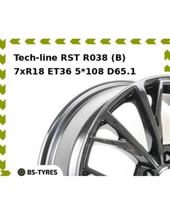 Колесный диск Tech Line Tech-line RST R038 (B) 7xR18 ET36 5*108 D65.1 Tech line