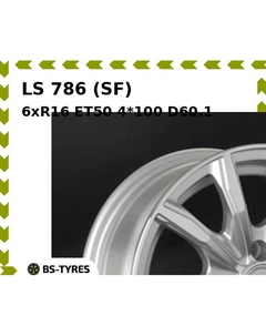 Колесный диск LS 786 (SF) 6xR16 ET50 4*100 D60.1 Ls