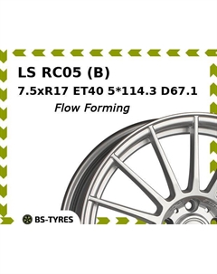 Колесный диск LS RC05 (B) 7.5xR17 ET40 5*114.3 D67.1 Ls