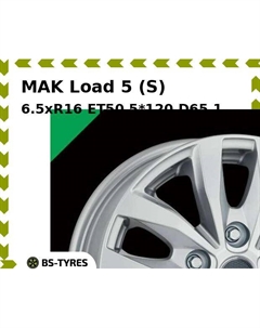 Колесный диск MAK Load 5 (S) 6.5xR16 ET50 5*120 D65.1 Mak
