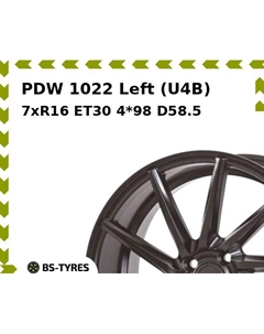 Колесный диск PDW 1022 Left (U4B) 7xR16 ET30 4*98 D58.5 Pdw