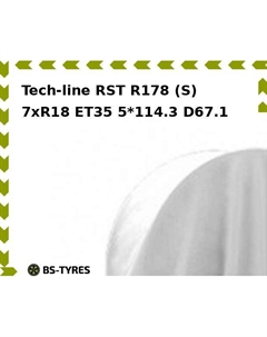 Колесный диск Tech Line Tech-line RST R178 (S) 7xR18 ET35 5*114.3 D67.1 Tech line