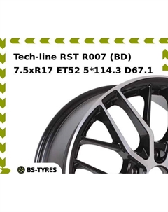 Колесный диск Tech Line Tech-line RST R007 (BD) 7.5xR17 ET52 5*114.3 D67.1 Tech line