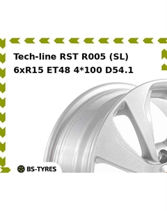 Колесный диск Tech Line Tech-line RST R005 (SL) 6xR15 ET48 4*100 D54.1 Tech line